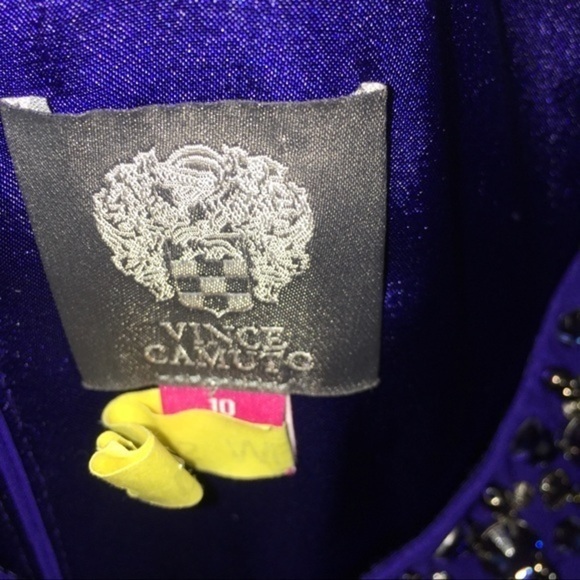 Vince Camuto Beaded Trapeze Dress - Picture 8 of 9